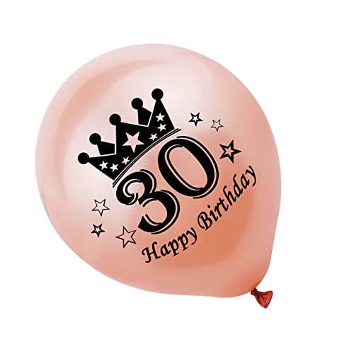 GREENADSCAPE 20 Stück 30 Latexballon Zum Geburtstag Zubehör Für Babypartyballons 30 Zahlenballons 30. Folienballons 30 Jahre Alte Geburtstagsdekoration Gefälligkeiten Für Geburtstagsfeiern von GREENADSCAPE