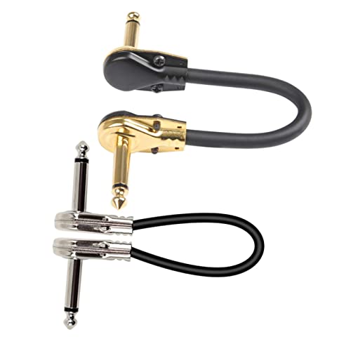 GREENADSCAPE 2St Teile von Musikinstrumenten Stecker Drähte Spiralkabel für Gitarre Draht doppelt gitarrenkabel guitar cable Kabel für Gitarreninstrumente Zubehör für Musikinstrumente PVC Black von GREENADSCAPE