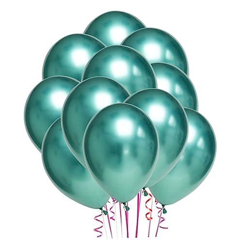 GREENADSCAPE 50 Stück 10 Partyzubehör Luftballons Punktballons Blaue Zahlenballons Tank Rosa Golddekor Globos Stanzballons Heavy Duty Ballon Steht Für Tisch Ballonbogen-kit Green von GREENADSCAPE