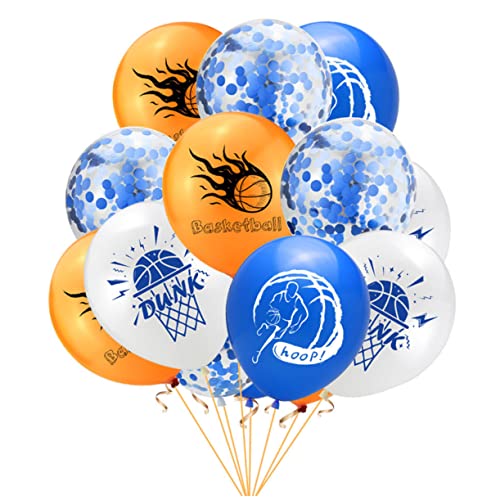 GREENADSCAPE 50 Stück Basketball-druckballon Dekorationen Für Sportpartys Fußballballons Ballon Zum Thema Basketball Sportballons Basketball-dekor Sportballon-kit Basketball-ballons Orange von GREENADSCAPE