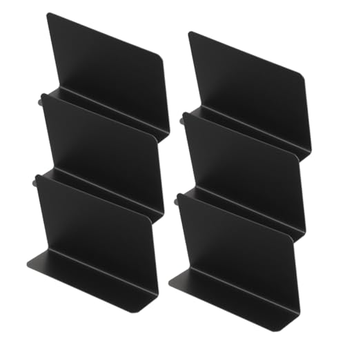 GREENADSCAPE 6st Mini-esstischtafel Tafelschild Für Den Tisch Mini-schild Tafel-lebensmittelschilder Für Buffet Tafelschilder Tischplatte Tischkarten Für Die Tischdekoration Pvc Black von GREENADSCAPE