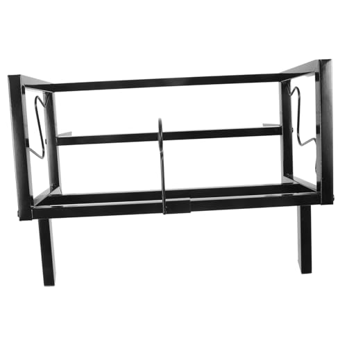 GREENADSCAPE Aufbewahrungsregal für Schallplatten vinyl shelf book shelves Zeitschriftensammler Halter für Desktop-Plattenständer Rekordhalter für zu Hause Schallplattenhalter Metall Black von GREENADSCAPE