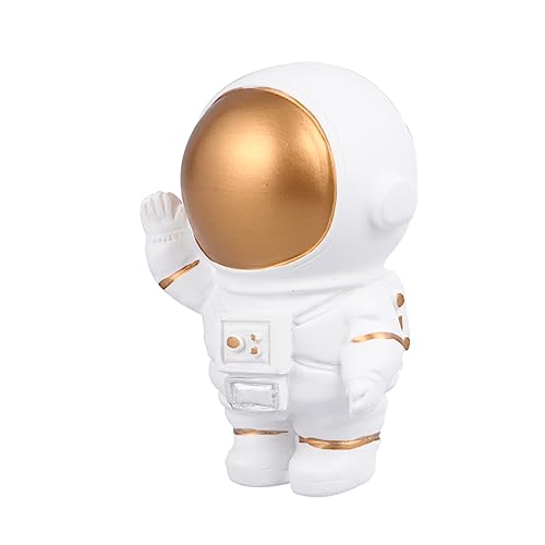 GREENADSCAPE Auto-Astronauten-Dekor Astronauten-Gastgeschenke Kuchen Astronauten-Partyzubehör Auto-Dekor bücherregal Dekoration buchregal Dekoration Astronautenverzierung Auto-Ornament Golden von GREENADSCAPE