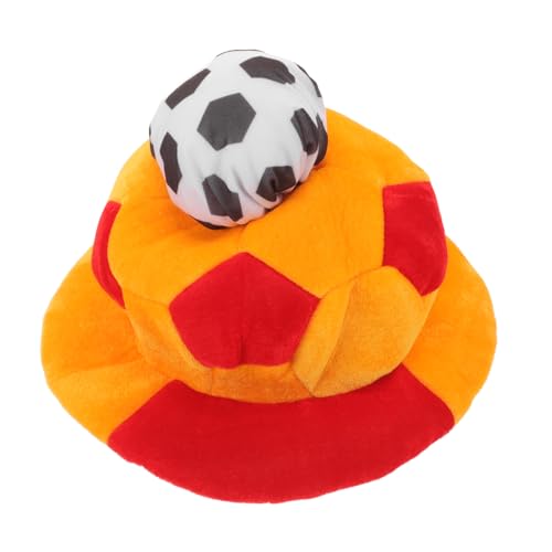 GREENADSCAPE Fußballmütze football cap fußball spiel Fußball-Themenhut Fußballhutstylisch Fußballhutbequem Kappen für Fußballwettkämpfe Fußball-Jubelhut Fußballspielhut Sportmützen gefühlt von GREENADSCAPE