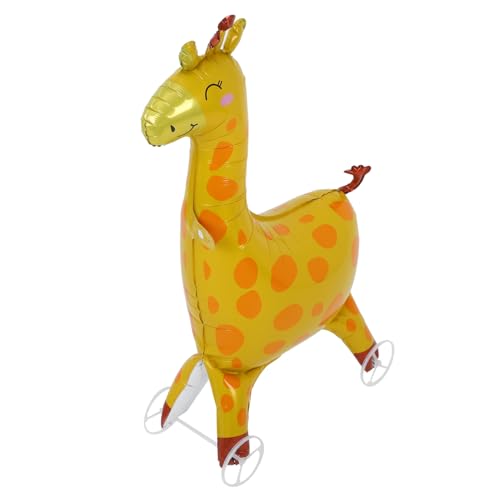 GREENADSCAPE Giraffenballon Ballontier Aufblasbare Tiere Ballon-tier-kit Ballons Mit Giraffen Giraffen-geburtstagsdekorationen Duschballons Ballon-tier- Partyzubehör Yellow Aluminiumfolie von GREENADSCAPE