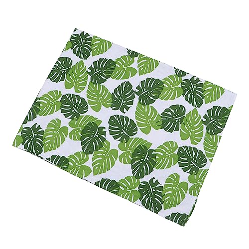 GREENADSCAPE Hawaiianische Bankett-Tischdecke Tischdecke wasserdicht Tropische Party-Tischdecke tischwäsche Tablecloth tafeltuch Tischdeckenparty Blatt Tischdecke Bettwäsche aus Baumwolle Green von GREENADSCAPE