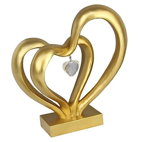 GREENADSCAPE Herzfigur Aus Resin Romantische Herzstatue Für Valentinstag Hochzeit Und Schlafzimmerdekoration Tischornament Für Liebevolle Anlässe Perfekte Geschenkidee Für Paare Und von GREENADSCAPE