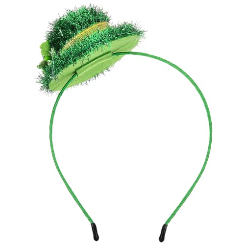 GREENADSCAPE Irisches Stirnband Bilden Haarschmuck Haarband Kopfbedeckung Für St. Patricks Day St. Patrick's Day Haarreifen Partyzubehör Stirnbänder Satin-stirnband Foto-requisite Das Haustier von GREENADSCAPE