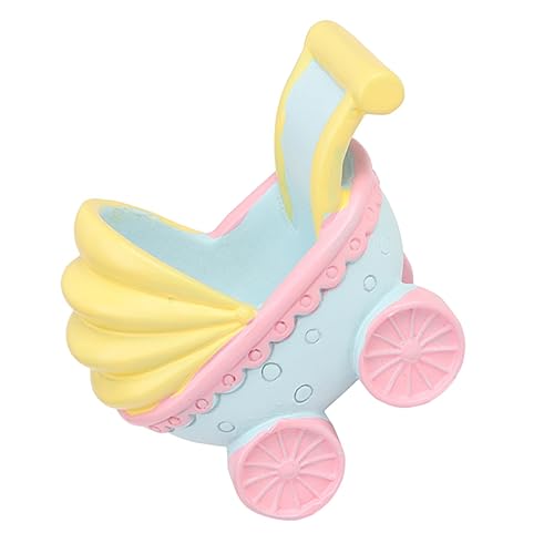 GREENADSCAPE Auto Ornament Desktop Dekoration Cartoon Harz Handwerk Kinderwagen Modell Geburtstag Kuchen Toer von GREENADSCAPE