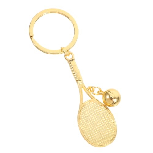 GREENADSCAPE Niedlicher Tennisball-schlüsselanhänger, Schläger-charm-schlüsselanhänger, Sportspieler-schlüsselanhänger Als Tennis-souvenir, Abschlussfeier, Gastgeschenke von GREENADSCAPE