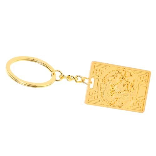 GREENADSCAPE Schlüsselanhänger travel accessories reiseaccessoires schlusselhalterung key holder Ketten feng Reize wunderschöne Drachenanhänger süßer Schlüsselhalter für die Wand Metall Golden von GREENADSCAPE