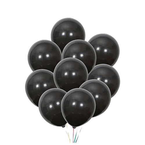 GREENADSCAPE Schwarze Matte Latexballons Hochzeits Und Geburtstagsdekoration Partyballons Ideal Für Halloween Und Feierlichkeiten von GREENADSCAPE