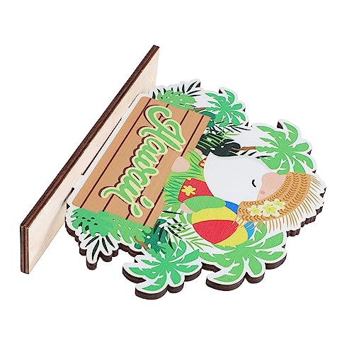 GREENADSCAPE Sommer-Alphabet-Ornament Sommer Tischschild Luau-Thema-Ornament Sommerdeko Hawaii Party Herzstück Sommerliche Tischdekoration Tropische Wohnkultur Hawaiianisches Dekor Holz Green von GREENADSCAPE