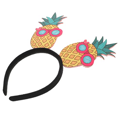 GREENADSCAPE Stirnband Aus Kokosnussbaum Stirnband Im Hawaii-stil Luau Hawaiianisches Stirnband Haarreifen Hawaiianischer Partykopfschmuck Sommer Haarband Pool-party-dekor Obstdekor Plastik von GREENADSCAPE