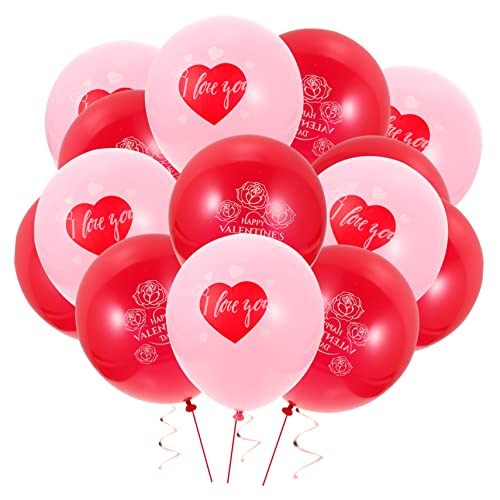 GREENADSCAPE Riesenluftballons Valentinstag Luftballons Set Party Dekoration Für Hochzeit Und Valentinstag Latexballons Verschiedenen Designs Für Romantische Feiern Und Anlässe Luftballons Blush von GREENADSCAPE