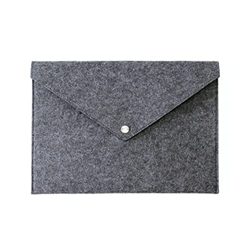 Dokumentenmappe 1 STÜCK A4 Bag DOKUMENT DOKUMENTIONEN GROßE Kapazität Business-Portfolio-Datei Ordner Filz Waren for Einreichungsunterlagen Aktenordner (Color : Dark Gray) von GRFIT