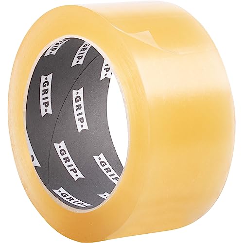 GRIP Eventbasics PVC Klebeband transparent, 50 mm x 33 m, selbstklebendes PVC Band GT 802, matt, extrem elastisch und dehnbar, hoch reißfest, wasserfest von GRIP Eventbasics