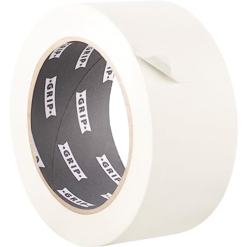 GRIP Eventbasics PVC Klebeband weiß, 50 mm x 33 m, selbstklebendes PVC Band GT 802, matt, extrem elastisch und dehnbar, hoch reißfest, wasserfest von GRIP Eventbasics