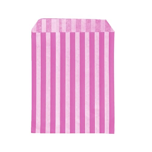 100 Tüten – 12,7 x 17,8 cm rosa gestreifte Papiertüten | Premium-Qualität in Großbritannien hergestellt | Hochzeit, Geburtstag, Party, Süßwarenstand 100 Tüten – 12,7 x 17,8 cm rosa gestreifte Papiertüten | Premium-Qualität in Großbritannien hergestellt | Hochzeit, Geburtstag, Party, Süßwarenstand von GRIPWELL