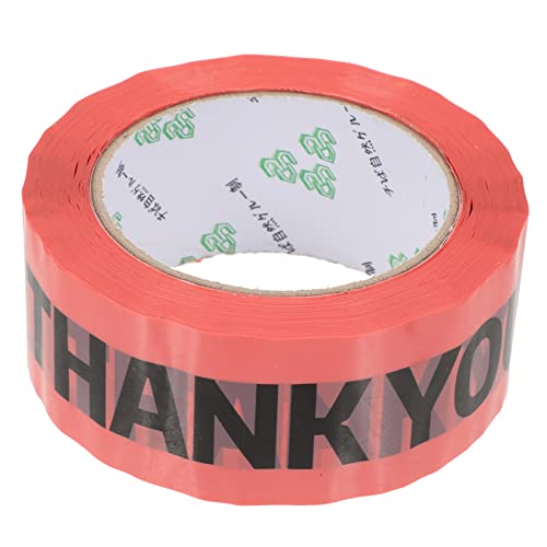 GRIRIW 1 Rolle Kreative Dekorative Verpackungs Und Klebeband Pink Selbstklebendes Sealing Tape Für Produkte Ideal Für Paketversand Und Büroanwendungen Mit Thank You Aufdruck von GRIRIW