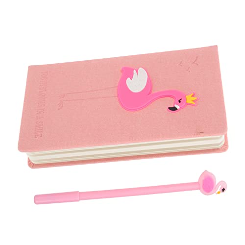 GRIRIW 1 Satz Flamingo-Notizblock streichelbuch büche notebook plöger buch notizhefte Liste Notizblöcke für die Arbeit Design-Notizbuch aus Leder notizbuch für zeitschrift Kieselgel Rosa von GRIRIW