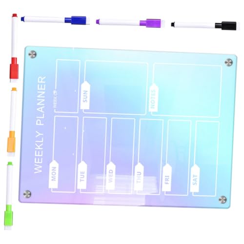 GRIRIW 1 Satz Magnetische Monatsplanungstafel Intelligente Tafel Whiteboard-radierer Planertafel Trocken Abwischbar Geführtes Zeichenbrett Kleine Trocken Abwischbare Tafeln Planke Acryl von GRIRIW