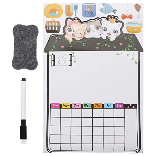 GRIRIW 1 Satz Notizblock Planke Magnet küchenplaner die organizer notizgitter butget planer zeichenheft aufkleber Listenplanung Whiteboard Terminerinnerung Kühlschrank-Schreibtafel von GRIRIW