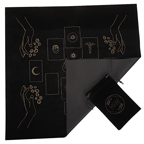 GRIRIW 1 Set Altar Tischdecke Mit Kordelzug Tarot Karten Tischdecke Samt Bettdecke Dekorationen Gingham Tischdecke Tasche Dekoratives Tarot Tuch Bettwäsche Tarot Wahrsagung von GRIRIW