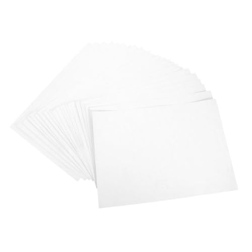 GRIRIW 100 Blatt Selbstklebendes Druckpapier Aufkleberdruckerpapier Mattes Aufkleberpapier Für Drucker Aufkleber Bedruckbares Papier Große Aufkleber Weiß Selbstklebendes Thermopapier von GRIRIW