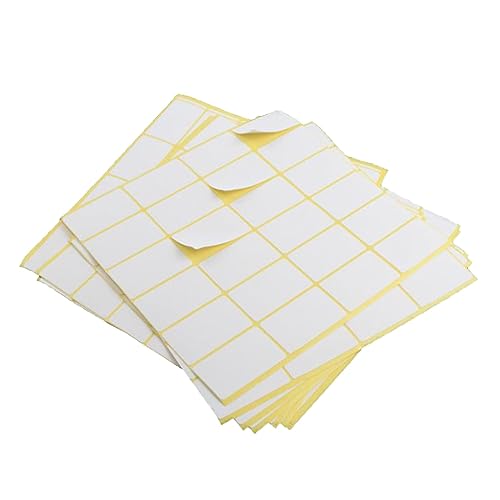 GRIRIW Selbstklebende Klebrige Papieretiketten Leere Aufkleberbögen Für Die Organisation 15 Stück 25 X 42 Mm Für Büro- Und Schulbedarf von GRIRIW