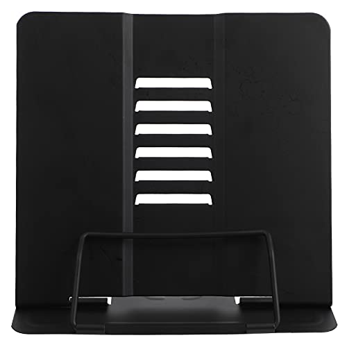 GRIRIW 1Stk Leseregal Stand Buchhalter Monitorständererhöhung Stehen Platte bücherregal bibliothek Leseständer Tablet- staffelei lernen Rack Desktop-Bücherregal Eisen Black von GRIRIW