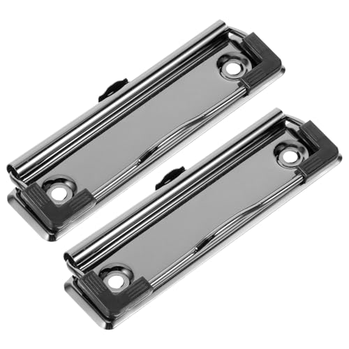 GRIRIW 2 Stück Reißbrett-clips Karabinerhaken Schwere Ausführung Große Clips Chip-clips Zwischenablage Mit Inhaber Mini-zwischenablage Planke Karabinerhaken Groß Bretter Abs Black von GRIRIW