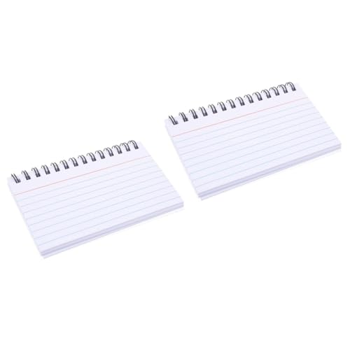 GRIRIW 2 Stücke Tasche Notizblöcke Spirale Notizblock Aluminium Legierung Hinweis Karten Pastell Nette Notebook von GRIRIW