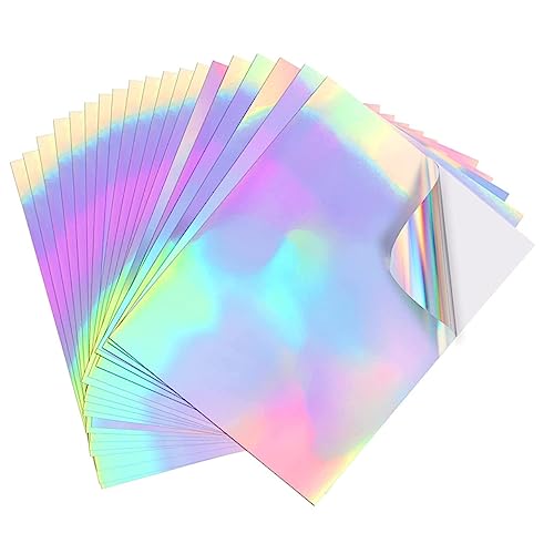 GRIRIW 20 Blätter Bunter Papieraufkleber Fjbiden Aufkleber Fürs Auto Holografischer Vinyl-aufkleber Aufkleber Für Autos Farbige Papierabziehbilder Selbstklebendes Papier von GRIRIW