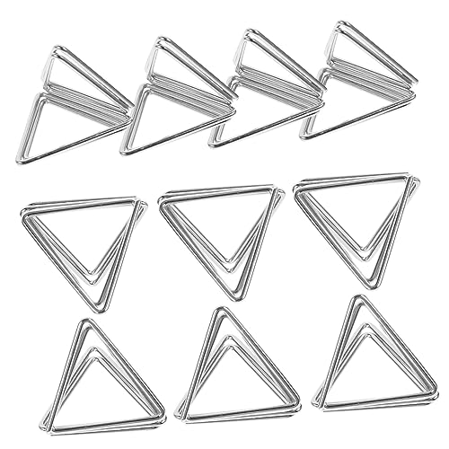 GRIRIW 20 Stück Dreieck Memo Clips Tischkartenhalter Aus Metall Desktop Bild Foto Clips Ideal Für Büro Und Hochzeit Silber 4 Cm von GRIRIW