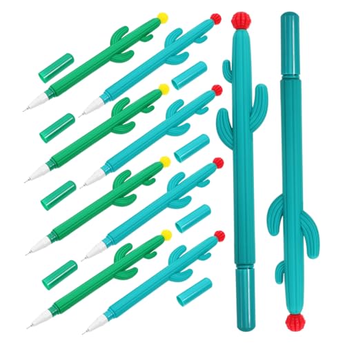 GRIRIW 20 Stück Kaktus Gelstift Kugelschreiber Tintenstift Niedliche Schreibwaren Schreibzubehör Schilderstifte Für Das Büro Feine Spitze Blumenstift Kreative Kaktusstifte von GRIRIW