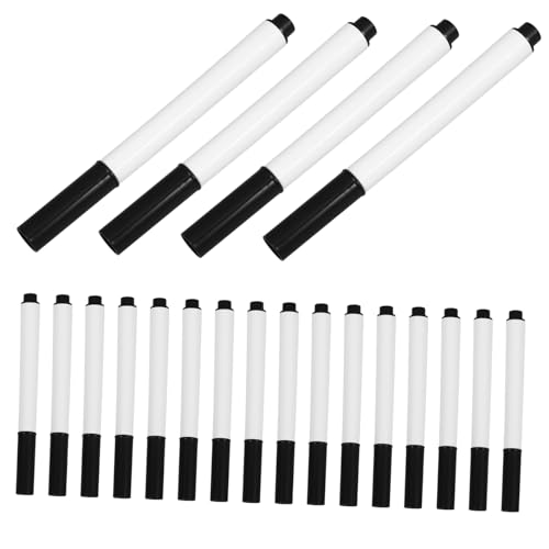 GRIRIW 20 Stück Löschbarer Whiteboard-marker Flüssige, Trocken Abwischbare Marker Trocken Abwischbare Stifte Trocken Abwischbare Kreidemarker Löschbare Markierungen Plastik Black von GRIRIW