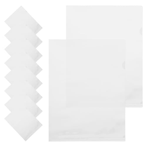 GRIRIW 20 Stück Papierhüllen, Blattschutz, Große Transparente Bindemitteltaschen, Transparenter Papierhalter, Transparente Hüllen Für Bindemittel, Transparenter Blattschutz von GRIRIW