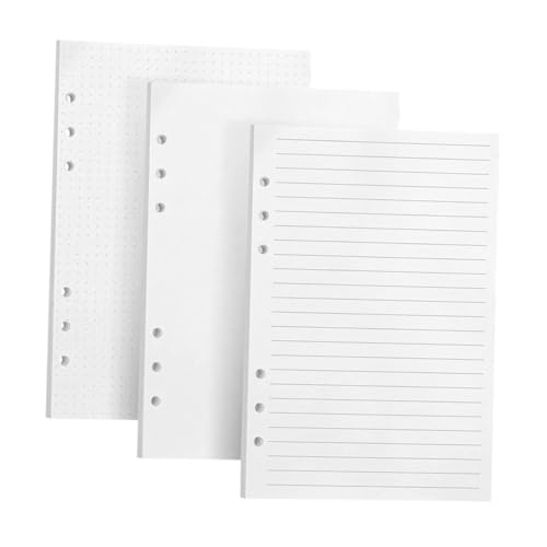 GRIRIW 240 Stk A5 Lose Blatt Papier Glattes Schreibpapier Liniertes Papier Mit Losen Blättern A5-bindepapier A5 Loseblattpapier Notizbuch Mit Losen Blättern Leerer Notizblock Weiß von GRIRIW