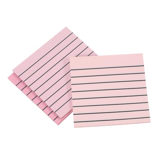 GRIRIW 3 Bücher Mit Semi Transparenten Notizblöcken Praktische Memo Sticker Für Den Täglichen Gebrauch Pink Mit Farbverlauf Je Zartem Mittlerem Und Dunklem Pink von GRIRIW