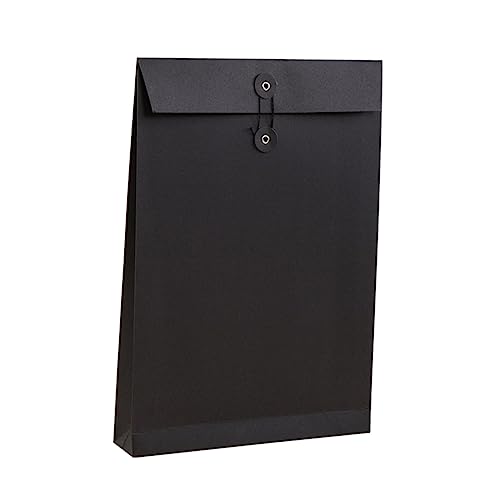 GRIRIW 6 Stück A4 Schwarze Leere Aktentaschen Dokumenten Organizer Und Geschenkhalter Für Büromaterial Koffer Und Kleidung Ideal Zum Verpacken Und Aufbewahren Von Unterlagen von GRIRIW