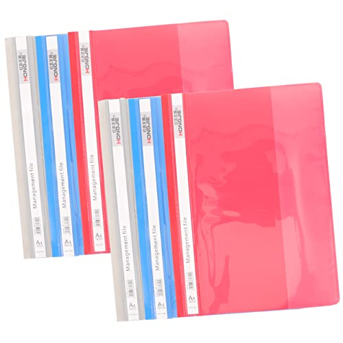 GRIRIW 6er Set A4 Transparentes Lochblatt Hülle Dokumentenordner Praktischer Aktenordner Für Büro Musiknoten Organizer PP Material Und Multi Funktionales von GRIRIW