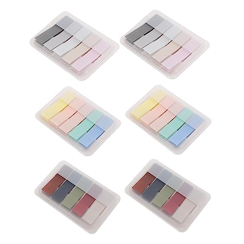 GRIRIW 6er Set Selbstklebende Notizblätter Pastellfarben Haftnotizen Memo Sticker Bürobedarf Schreibwaren Wiederverwendbar Ideal Für Schule Büro Und Zuhause von GRIRIW