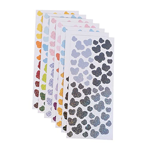 GRIRIW 7 Blätter Schmetterlings- -Aufkleber glitzernde aufkleber Scrapbooking Planer-Aufkleber Aufkleber-Etiketten Bastelaufkleber tagebuch etiketten Handkontoaufkleber Papier von GRIRIW