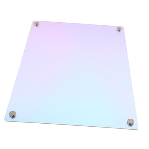 GRIRIW Abwischbare Schreibtafel Einkaufsliste Notizblock Weiße Bretter Erinnerung Whiteboard-radierer Kühlschrankmagnete Message Board Planke Whiteboard-radiergummis Tür Acryl Colorful von GRIRIW