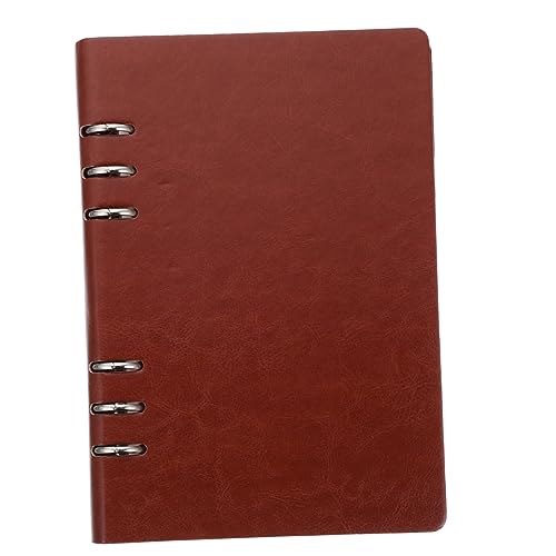 GRIRIW Agenda Planung Notizbuch A5 Business Loseblatt Notizblock Mit Hardcover Karierten Seiten Gummibandverschluss Und Stiftschlaufe Für Büro Und Studium von GRIRIW