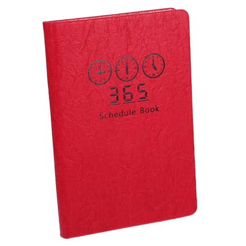 GRIRIW Agendabuch 2024 lernplaner work planner the notebook book Schreibtisch wöchentlich Tagesplaner-Notizbuch kalender aufkleber hochzeit Datum Notizblock Unterrichtsplaner Papier rot von GRIRIW