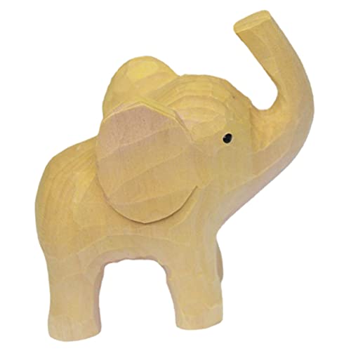 GRIRIW Elegantes Elefant Ornament Minimalistische Tischdeko Aus Linde Handgefertigte Holzkunst Für Zuhause Büros Und Als von GRIRIW