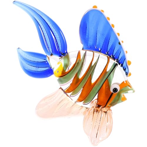 GRIRIW Marine Themen Tischdekoration Buntes Fisch Kunstwerk Für Heimdekoration Schreibtisch Fisch Figurine Stil Wohnaccessoire von GRIRIW