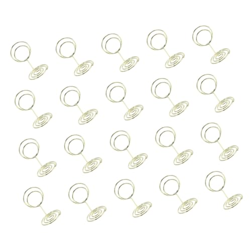 GRIRIW Memo Clips Tischkartenhalter Runde Form Ideal Für Hochzeiten Partys Und Veranstaltungen Platzkarten Und Fotohalter Für Tische von GRIRIW